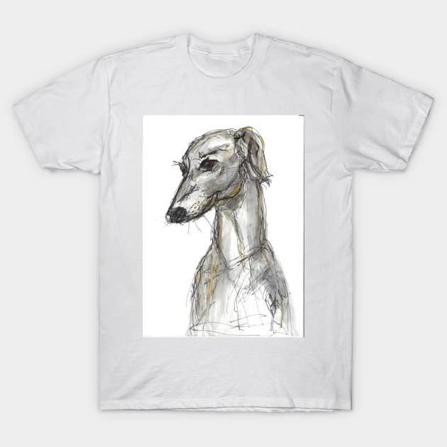 Portrait of a greyhound T-Shirt by atep